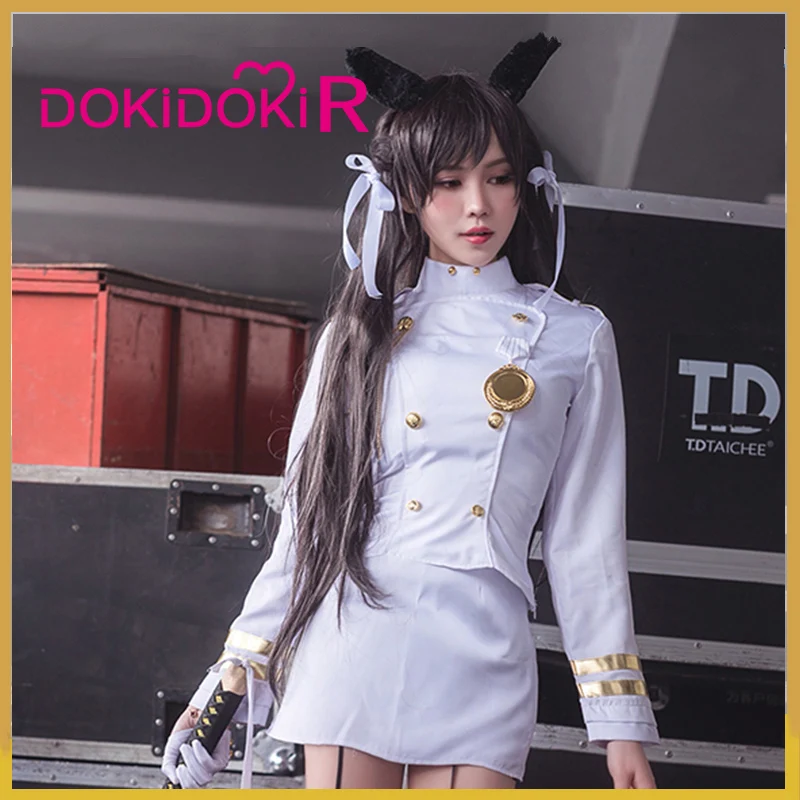 Костюм DokiDoki R женский для косплея белый костюм по мотивам игры Азур Лейн
