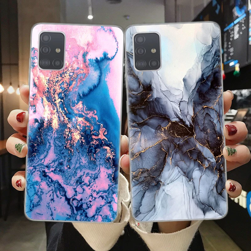 Чехол-накладка для Samsung A51 A71 A10 A20 A30 A40 A50 A70 A6 A8 Plus A7 A9 2018 из мягкого ТПУ | Мобильные