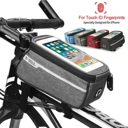 Велосипедная сумка, Велоспорт, аксессуары для сенсорного экрана, MTB рамка, передняя трубка для хранения, складная сумка для горной дороги