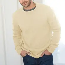 

All-Matched Fashion Simple Loose Warm Pullover Sweater Skin-Touch Casual Sweater Stretchy Streetwear