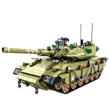 

1730Pcs Main Battle Tank Armored Vehicle WWII Military Figures Educational Building Blocks Toys For Children Gift - Carton Box