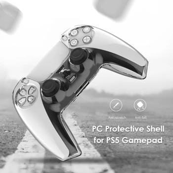 

DualSense PC Cover Clear Sets Hard Protection Case Game Entertainment Accessories for PlayStation 5 Controller