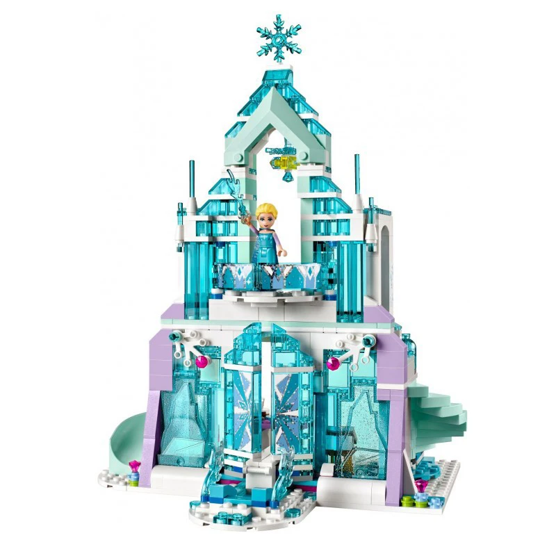 731 шт. серия Снежный мир волшебный ледяной замок Эльзы набор для девочек строительные блоки кирпичи игрушки для девочек друг совместим с 41148