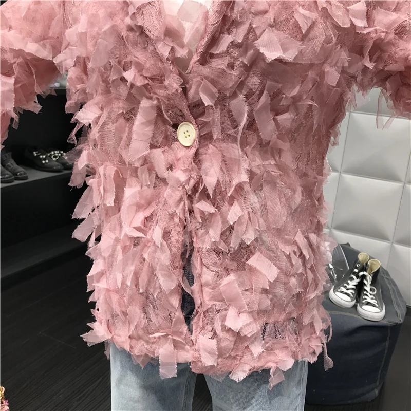 Neploe Темперамент кисточкой короткие Chaqueta Mujer элегантные кружева кисточкой Slim Fit Куртка для женщин осень зима вечерние Jaqueta Новинка 46611