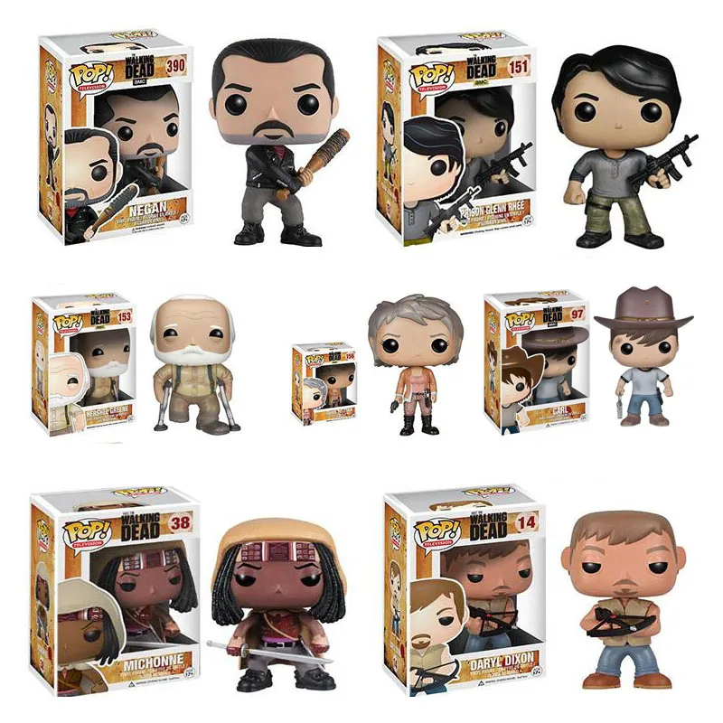 FUNKO POP The Walking Dead Brinquedos Виниловая фигурка Коллекция Модель игрушки для детей Рождественский подарок