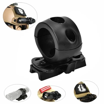 

Quick Release Flashlight Clamp Holder Mount for Fast Helmet Universal (FAST, MICH, IBH, etc. with Rail Helmet) 2.5cm Diameter Bl