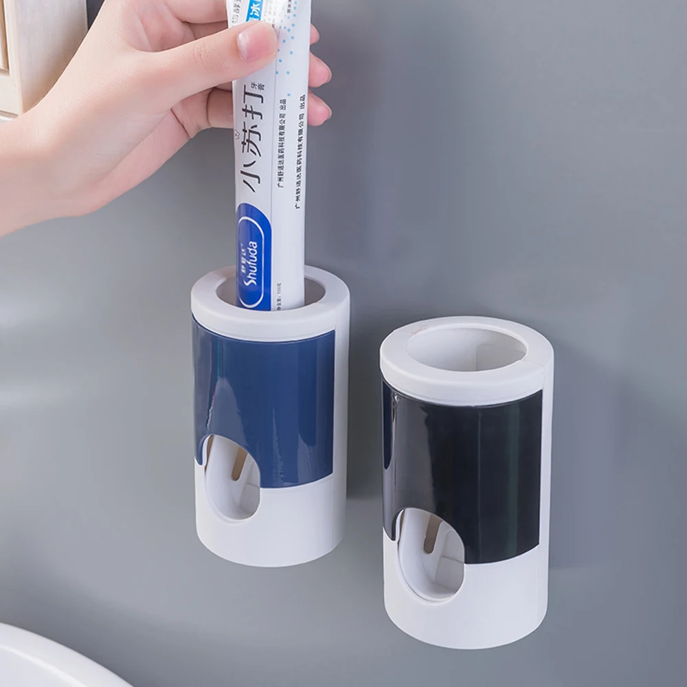 

Automatic Toothpaste Dispenser Wall Mounted Toothpaste Squeezer Hand Free Toothpaste Holder Toothpaste Suqeezing Tools