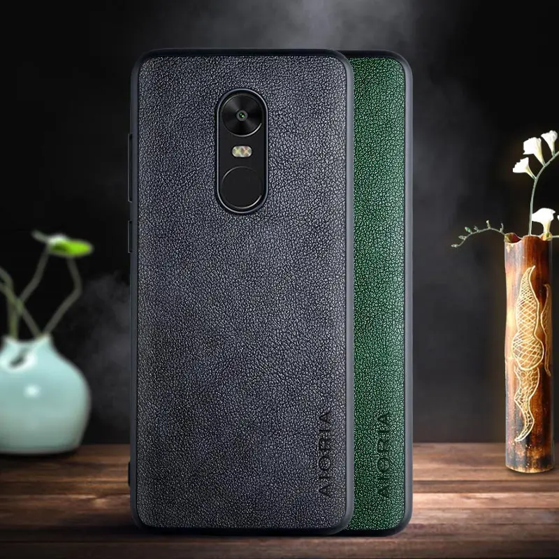 Чехол для Xiaomi Redmi note 4 4X чехол в стиле ретро деловой дизайн из искусственной кожи