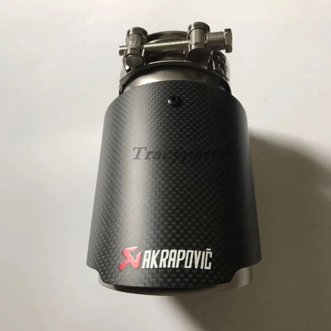 1 шт. Универсальный AKRAPOVIC наконечник выхлопной трубы из углеродного волокна выхлопная труба Хвостовая AK глушитель наконечник