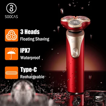 

SOOCAS S3 Men Electric Razor Shaver 3D Trimmer Beard Type-C Rechargeable Shaving Machines Trims Electric Shaver