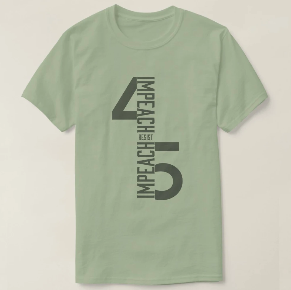 2019 Printed Men T Shirt Cotton Short Sleeve IMPEACH 45 RESIST T-Shirt Women tshirt |