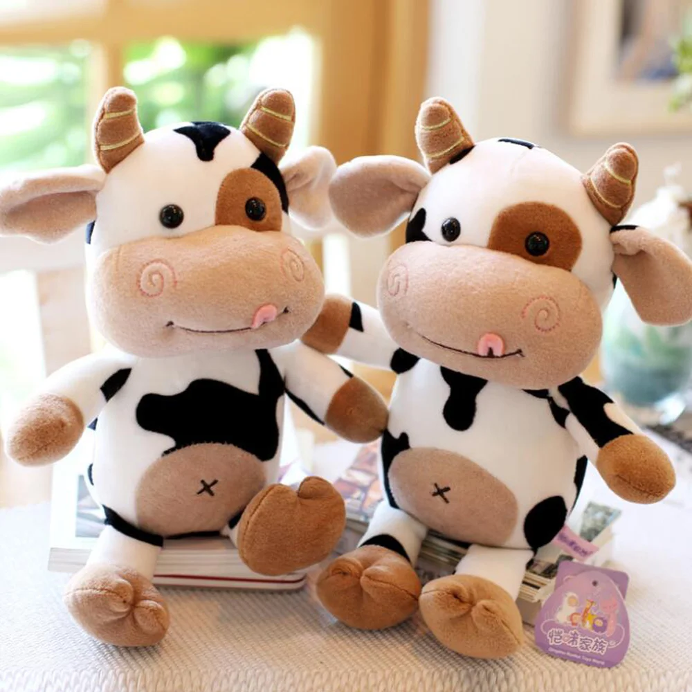 

Cute Black White Cow Doll Children Stuffed Plush Toy Birthday Gift