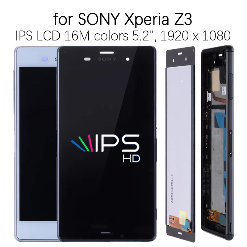 5," дисплей для SONY Xperia Z3 дисплей сенсорный экран дигитайзер Замена ЖК для SONY Xperia Z3 Dual D6633 D6683