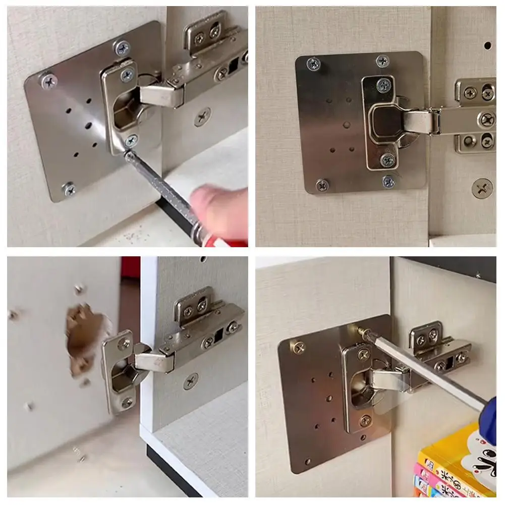 Hinge Repair Plates Hinged Steel Hinge Fixing Plate Anti-rust And Hinge Repair Plate Furniture Door Panel Accessories