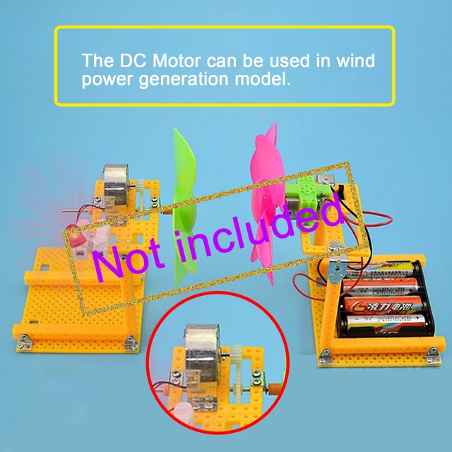 Mini moteur électrique CC 12 V pour jouets DIY, modèles Crafts robotis,  6500-15000 tr/min
