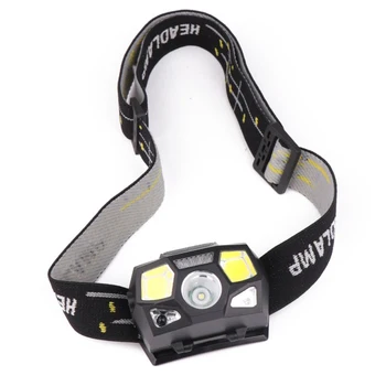 

LED Waterproof Induction Headlamp Super Bright USB Rechargeable Headlight Outdoor camping Head Torch with 5 Lighting Modes