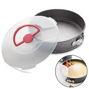 

10 Inch Spring Form Non Stick Coating Cake Tin Mold Baking Pan Tray With Lid Removable Bottom And Buckle For Food Release