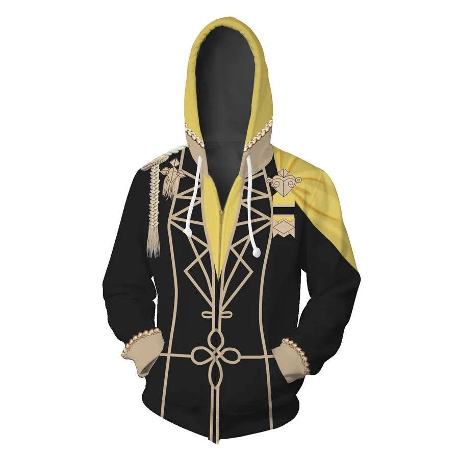 Cosplay&Ware [12]Anime Sweatshirts Hoodie Fire Emblem Cosplay Costume Roy Jacket Halloween Men Woman Top -Cosplay&Ware anime Shop