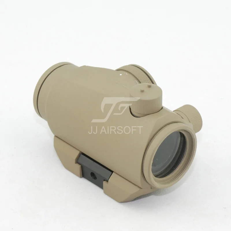 JJ Airsoft Micro 1x24 Red Dot с 45 градусов крепление со смещением, QD Riser Mount и низкое крепление(черный/коричневый