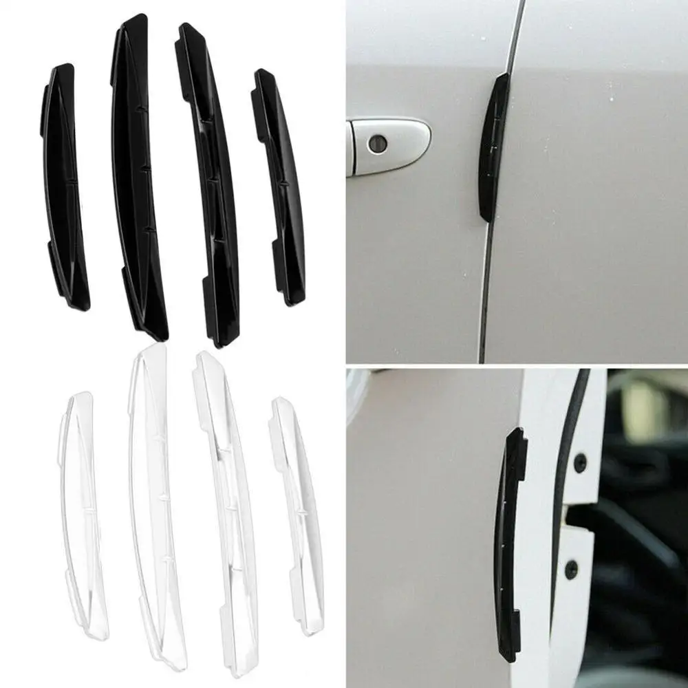 Car Door Edge White Scratch Anti-collision Protector Guard Strip Exterior Trim