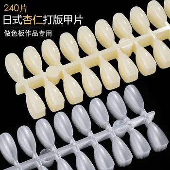 

Practice Nail Tip Manicure Transparent Fake Nails Ellipse Swatches Water Droplet Nail Tip Beginners