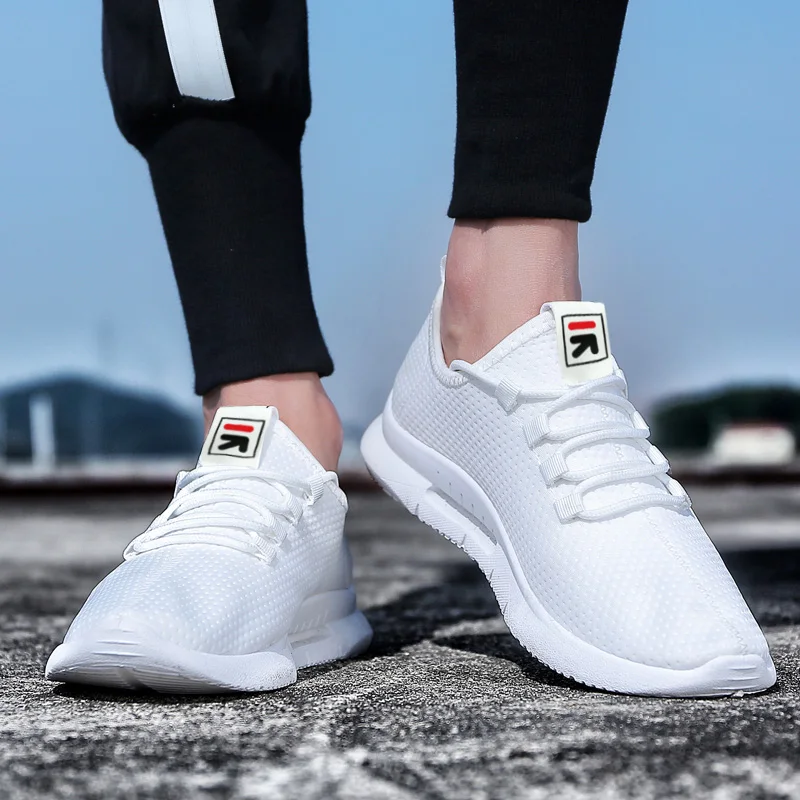 Pure Color Light Casual Shoes Mesh Cloth Men's Shoes Breathable Walking Jogging Shoes Large Size Men's Shoes 46 (10)