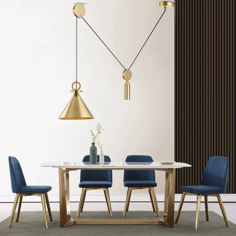 

Nordic Denmark Design Pulley Pendant Lights Retro Art Bottle Dining Room Living Room Led Indoor Lighting Fixtures Free Shipping