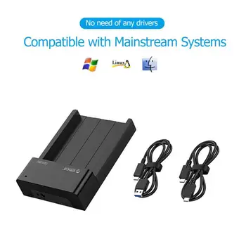 

ORICO 6518C3-G2 2.5/3.5 inch Hard Drive Dock 10Gbps SATA to USB 3.1 Gen2 Type-C HDD SSD Enclosure Station Hard Drive Dock