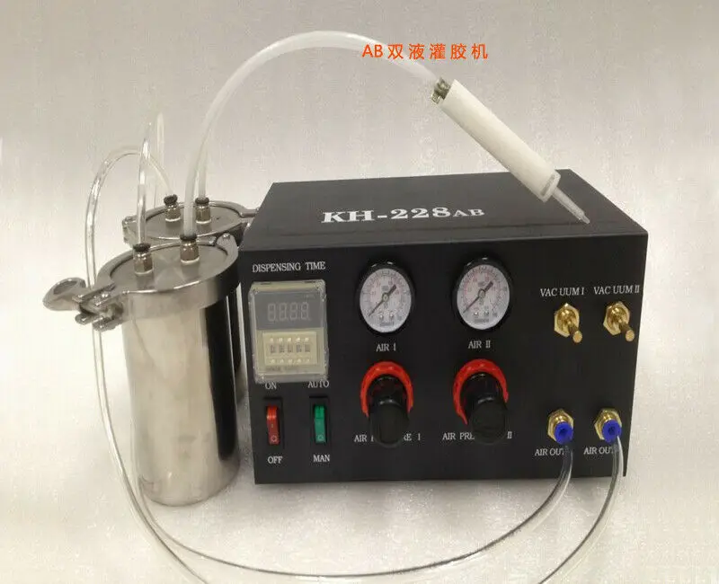Полуавтоматический цифровой дозатор клея для AB Клей Эпоксидной Смолы 220V