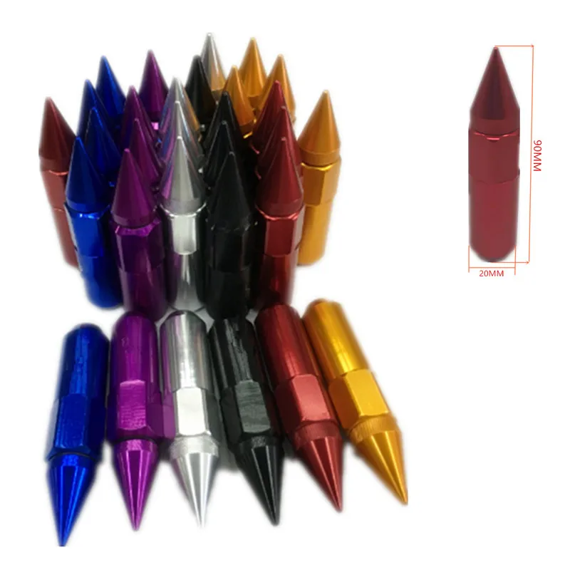 

SPSLD automobile forged lightweight 6065 Aluminum color tapered bullet head nut hub refitted rivet nut