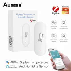 Tuya ZigBee Smart Thermometer LCD Digital Temperature Room Hygrometer Gauge Sensor Humidity Meter Indoor Thermometer Gauge
