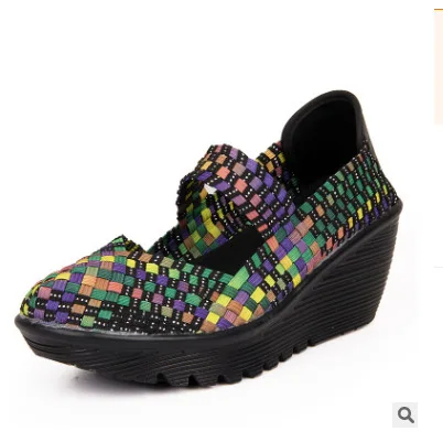 COWCOM/Женская обувь; сезон весна-лето; Классная женская обувь; дышащая обувь на шнуровке; женские неглубокие повседневные туфли; CYL - Цвет: colorful