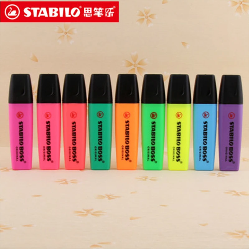 Germania Stabilio 70 Boss Colore Evidenziatore Chiave Da Disegno Ruvida Pennarello Ad Alta Capacità Forniture Scolastiche Per Ufficio