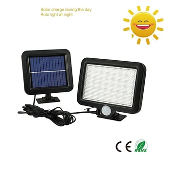 

56/30 LED Solar Light 1300lm Super Bright Upgraded Lamp Lights For Outdoor Wall Yard Garden With Five Modes In One Solar Lamps s