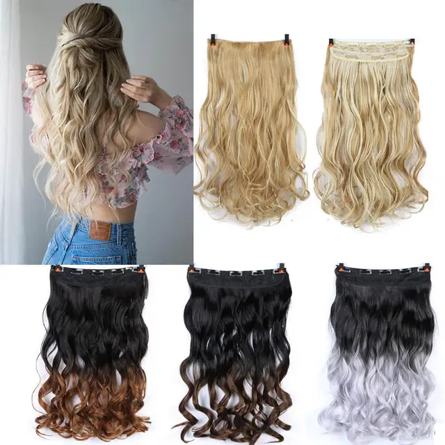 Manwei24 Dyujma 5 Klipsov Dlya Narashivaniya Volos Termostojkie Nakladnye Volosy Dlinnye Volnistye Pricheski Sinteticheskie Nakladnye Volosy Na Klipsah Aliexpress Mobile Version