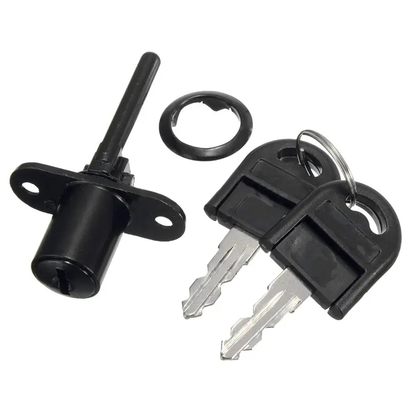 Zinc Alloy Computer Desk Cabinet Mailbox Drawer Cupboard Locker Cam Lock with Keys Black | Обустройство дома
