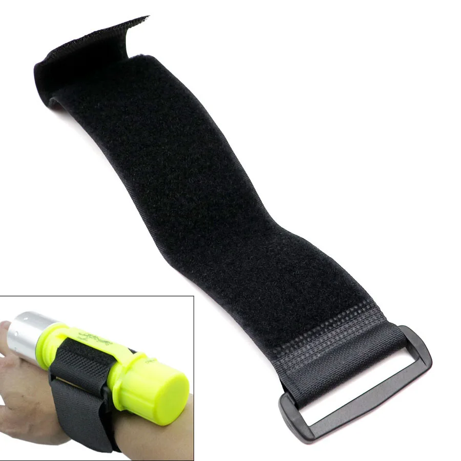 Diving Flashlight Wrist Strap Wristband Holder Arm Binding Mount For