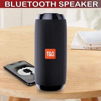 

Portable Bluetooth Speaker 10W Wireless Bass Column Waterproof Outdoor Speaker Support AUX TF USB Subwoofer Stereo Loudspeaker