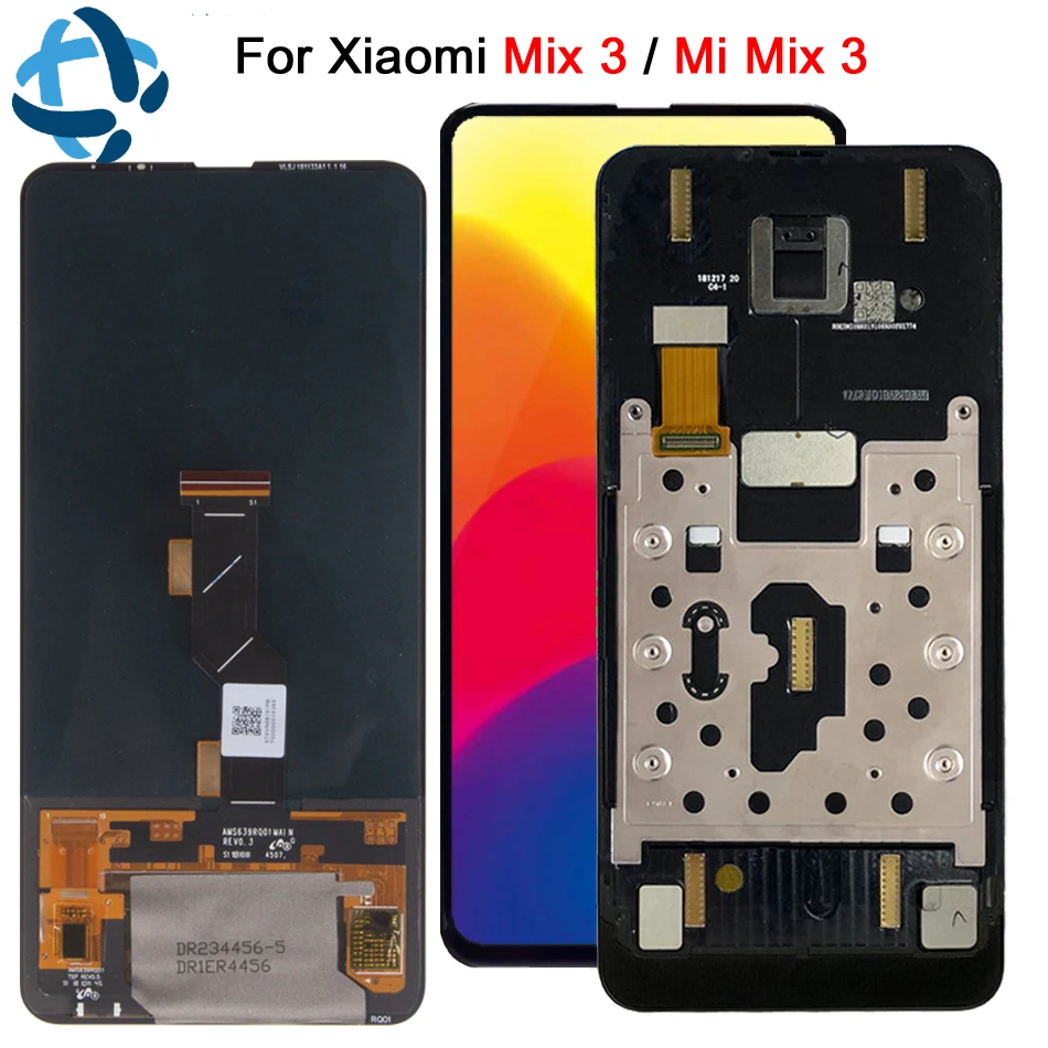 Super Amoled For Xiaomi Mi Mix 3 Display Touch Screen Digitizer Assembly With Frame mi Mix3 MiMix3 3 lcd