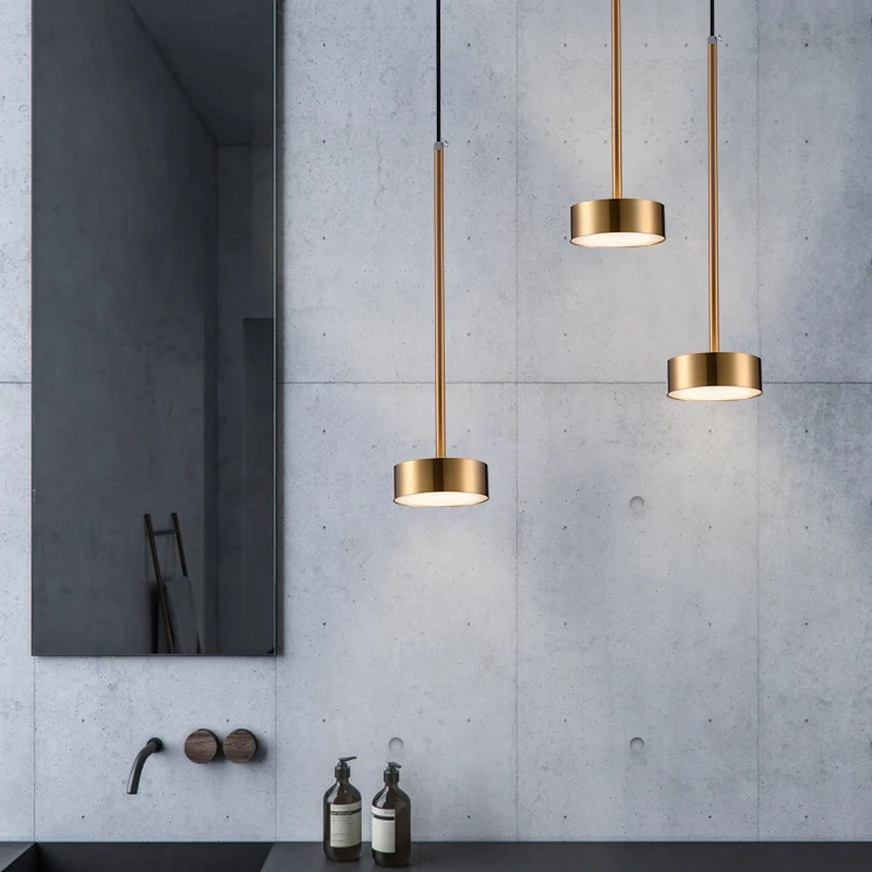 

Nordic Modern Gold Led Pendant Lights Bedroom Dinning Room Kitchen Hanglampen Voor Eetkamer E27 Led Lamp Edison Light Bulb