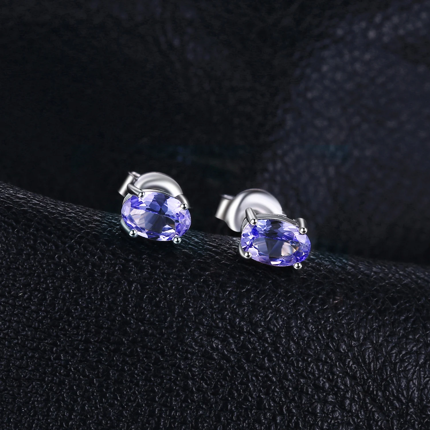 Ceny JewelryPalace 1ct oryginalne Tanzanite stadniny kolczyki 925 srebro kolczyki kobiety kamienie szlachetne koreański kolczyki biżuteria