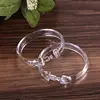 12 Pieces/Set Durable Shower Curtain Ring Transparent Round Acrylic Curtain Hook 3