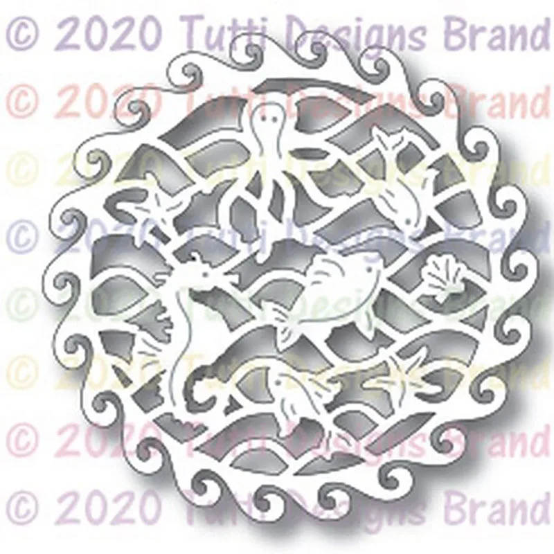 Металлические штампы морская жизнь для скрапбукинга бумаги рукоделия ножа формы