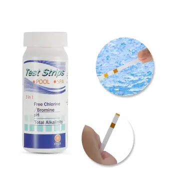 

50Pcs Multifunctional PH Measure Swimming Pool Hot Spring Water Test Paper PH Bromine Hardness Test Paper Cleaner Accessories