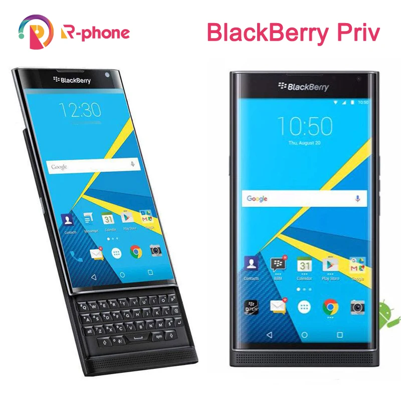 Разблокированный Оригинальный BlackBerry Priv 5 4 &quotмобильный телефон Android OS 3 ГБ ОЗУ 32 Гб