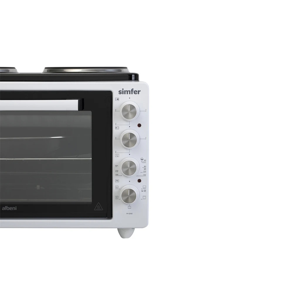 Мини печь электрическая Simfer M4242 компактная плита с двумя конфорками регулировка