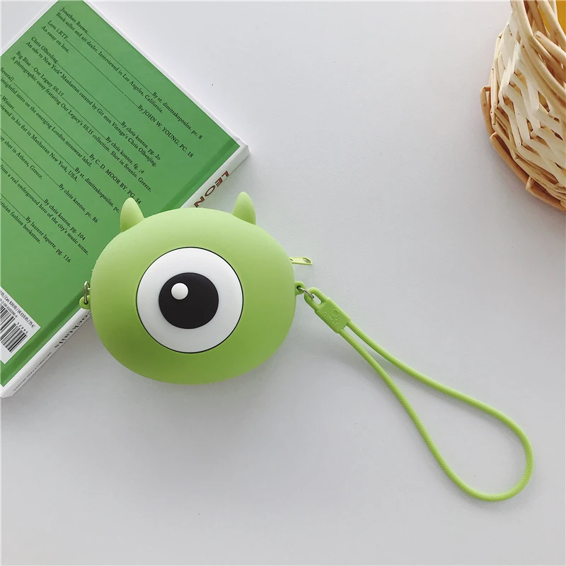 

Mike Wazowski Headphone Case 3D cartoon Hard Cartoon Earphone Box Data Line/ Key / Money/ Card Holder/ Storage Bag