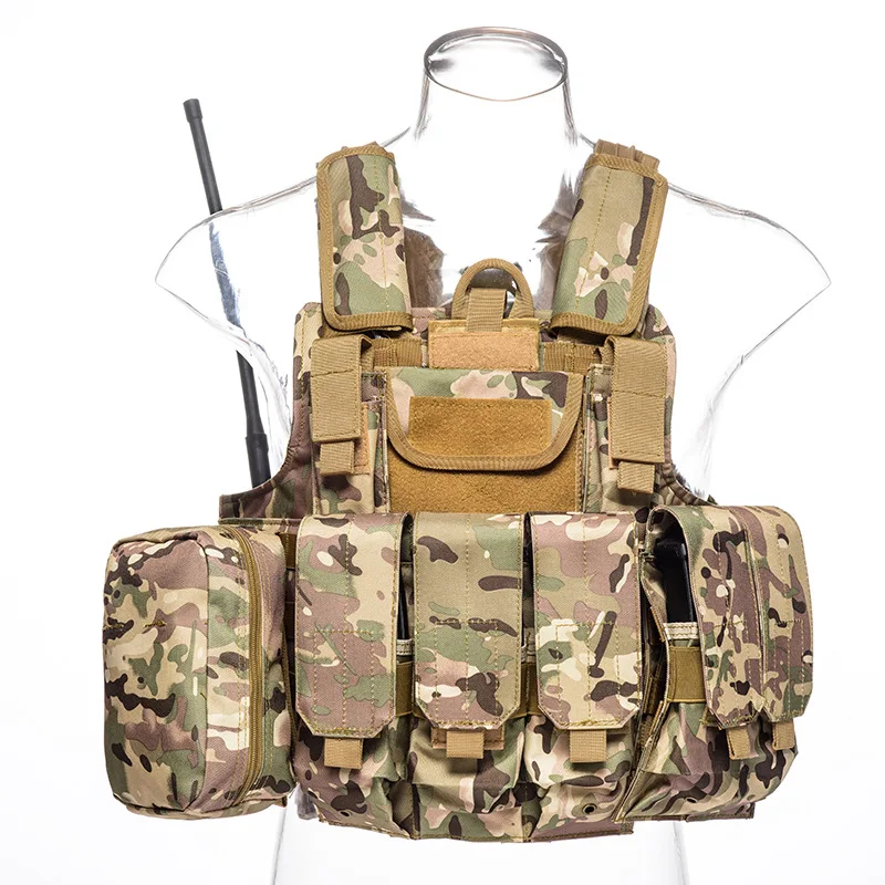 Открытый призрак Тактический поедание курица Жилет MOLLE камуфляж Многофункциональный спецназ боевой жилет CS тактический Equipme - Цвет: CP