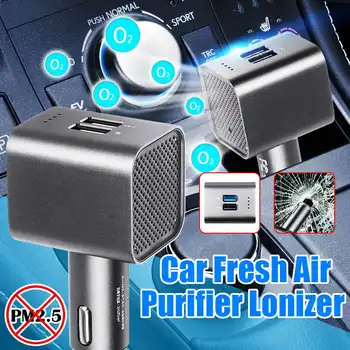 

12V/24V 6.00million/cm3 ions Portable Car Air Purifier Production of oxygen disinfection sterilization PM2.5 PM10 removal