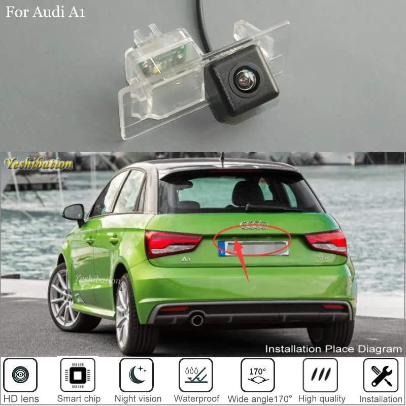

Автомобильная парковочная камера для Audi A1 a1 2010 2012 2013 2014 2016 2017 3D 5D камера заднего вида/камера номерного знака